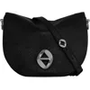 Rebecca Minkoff Large Saddle Leather Shoulder Bag In Black
