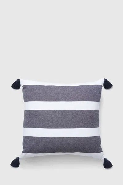 Rebecca Minkoff Large Stripe Decorative Pillow In Blue