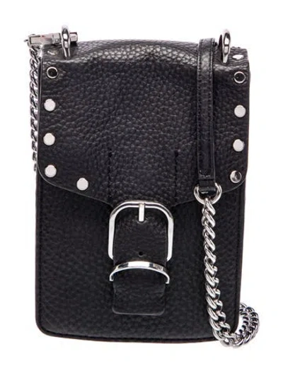 Pre-owned Rebecca Minkoff Leather Backpack In Black