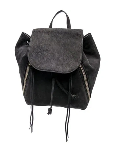 Pre-owned Rebecca Minkoff Leather Backpack In Black