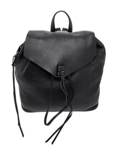 Pre-owned Rebecca Minkoff Leather Backpack In Black