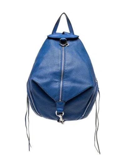 Pre-owned Rebecca Minkoff Leather Backpack In Blue