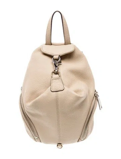 Pre-owned Rebecca Minkoff Leather Backpack In Neutral