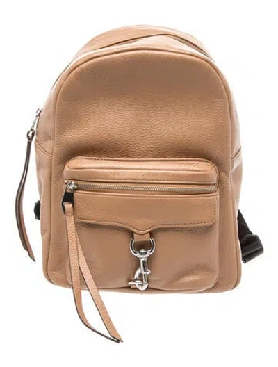 Pre-owned Rebecca Minkoff Leather Backpack In Neutral