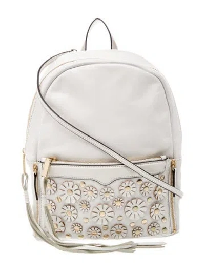 Pre-owned Rebecca Minkoff Leather Backpack In Neutral