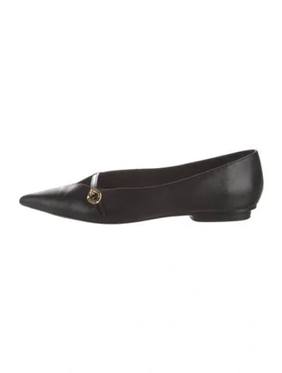 Pre-owned Rebecca Minkoff Leather Ballet Flats In Black