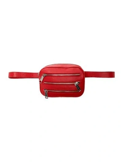 Pre-owned Rebecca Minkoff Leather Belt Bag In Red