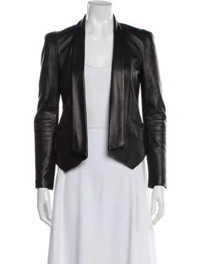 Pre-owned Rebecca Minkoff Leather Biker Jacket In Black