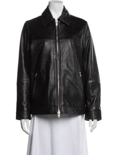 Pre-owned Rebecca Minkoff Leather Biker Jacket In Black