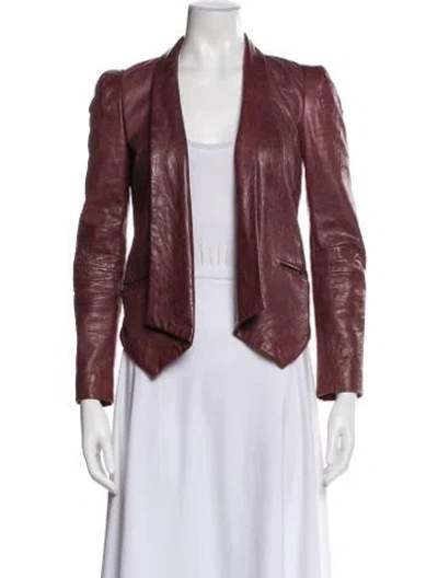 Pre-owned Rebecca Minkoff Leather Blazer In Multi