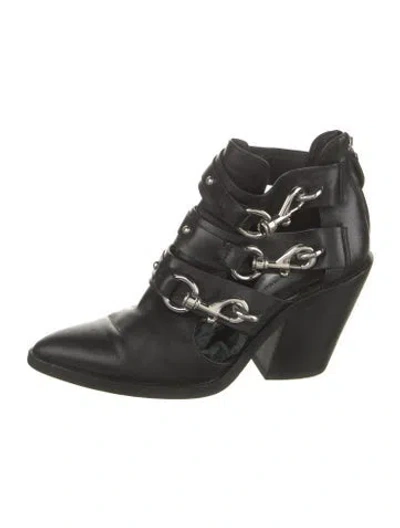 Pre-owned Rebecca Minkoff Leather Boots In Black