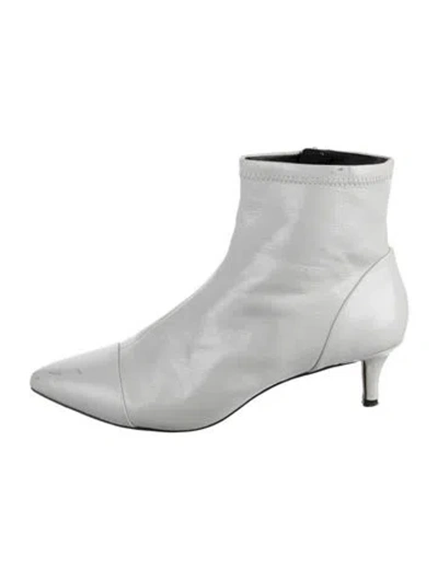 Pre-owned Rebecca Minkoff Leather Boots In White