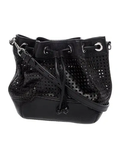 Pre-owned Rebecca Minkoff Leather Bucket Bag In Black