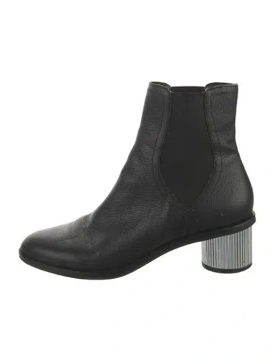 Pre-owned Rebecca Minkoff Leather Chelsea Boots In Black