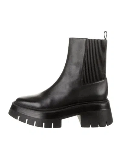 Pre-owned Rebecca Minkoff Leather Chelsea Boots In Black