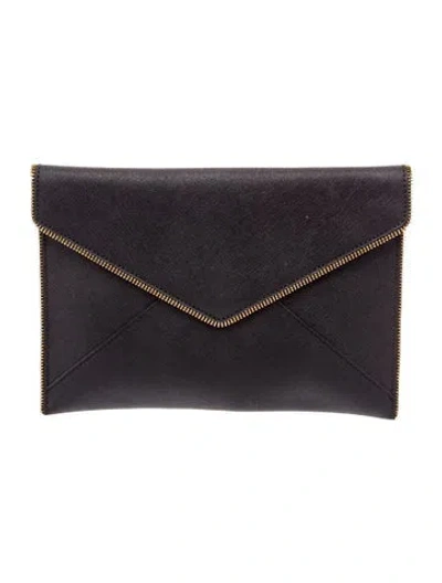 Pre-owned Rebecca Minkoff Leather Clutch In Black