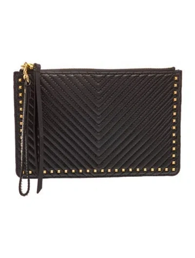 Pre-owned Rebecca Minkoff Leather Clutch In Black
