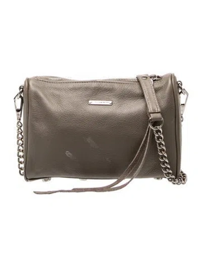 Pre-owned Rebecca Minkoff Leather Clutch In Gray