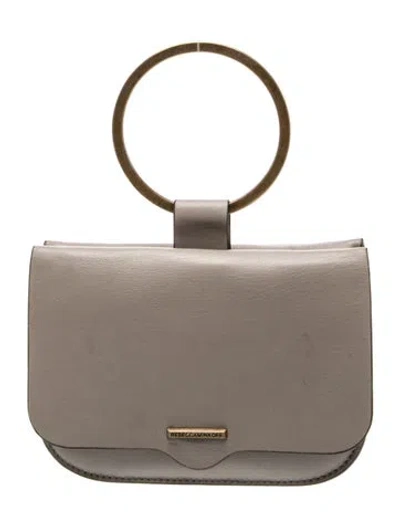 Pre-owned Rebecca Minkoff Leather Clutch In Gray
