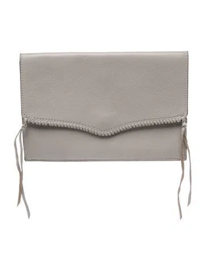 Pre-owned Rebecca Minkoff Leather Clutch In Neutral