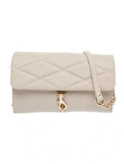 Pre-owned Rebecca Minkoff Leather Clutch In Neutral