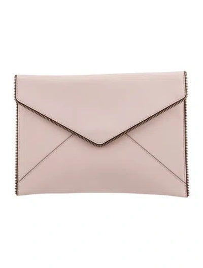 Pre-owned Rebecca Minkoff Leather Clutch In Pink