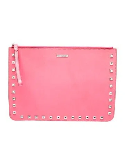 Pre-owned Rebecca Minkoff Leather Clutch In Pink