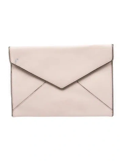 Pre-owned Rebecca Minkoff Leather Clutch In Pink