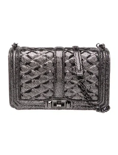 Pre-owned Rebecca Minkoff Leather Clutch In Silver