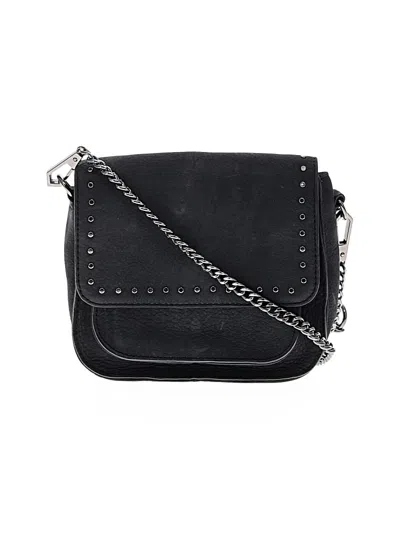 Pre-owned Rebecca Minkoff Leather Crossbody Bag In Black
