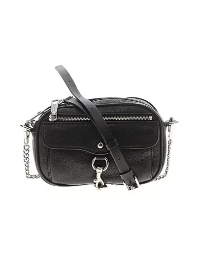 Pre-owned Rebecca Minkoff Leather Crossbody Bag In Black