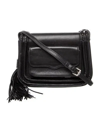 Pre-owned Rebecca Minkoff Leather Crossbody Bag In Black
