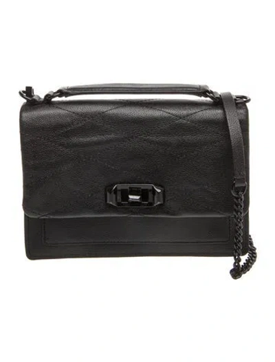 Pre-owned Rebecca Minkoff Leather Crossbody Bag In Black