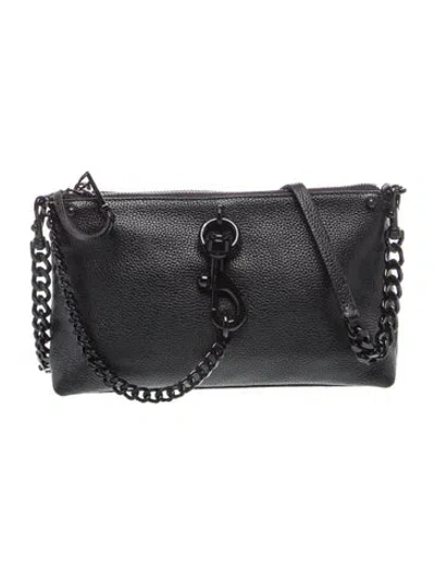 Pre-owned Rebecca Minkoff Leather Crossbody Bag In Black