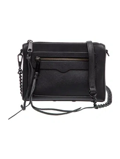Pre-owned Rebecca Minkoff Leather Crossbody Bag In Black