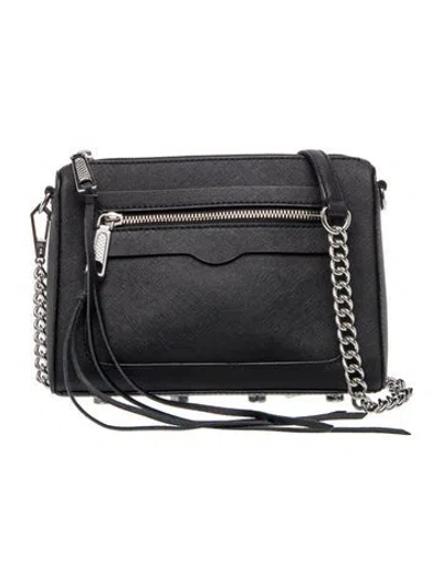 Pre-owned Rebecca Minkoff Leather Crossbody Bag In Black