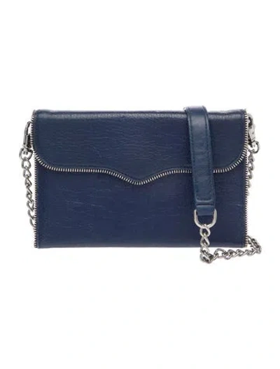 Pre-owned Rebecca Minkoff Leather Crossbody Bag In Blue