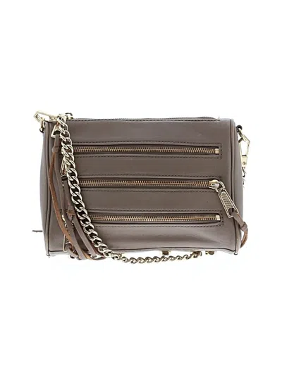 Pre-owned Rebecca Minkoff Leather Crossbody Bag In Gray