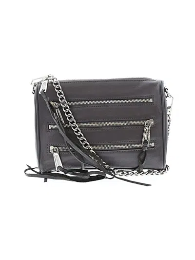 Pre-owned Rebecca Minkoff Leather Crossbody Bag In Gray