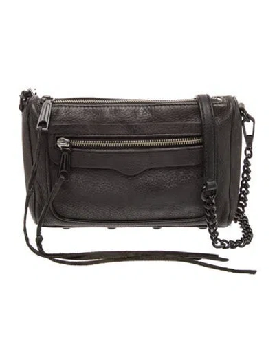 Pre-owned Rebecca Minkoff Leather Crossbody Bag In Grey