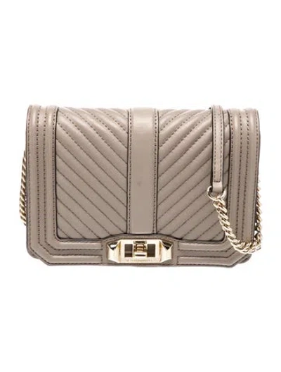Pre-owned Rebecca Minkoff Leather Crossbody Bag In Grey