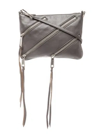 Pre-owned Rebecca Minkoff Leather Crossbody Bag In Grey