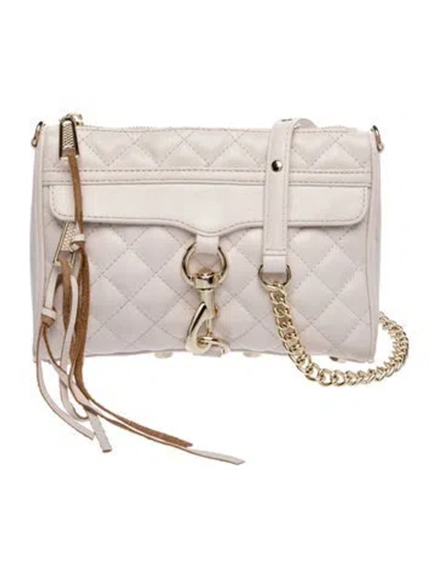 Pre-owned Rebecca Minkoff Leather Crossbody Bag In Neutral