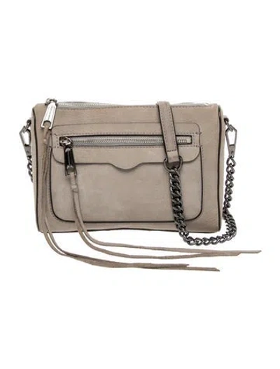 Pre-owned Rebecca Minkoff Leather Crossbody Bag In Neutrals