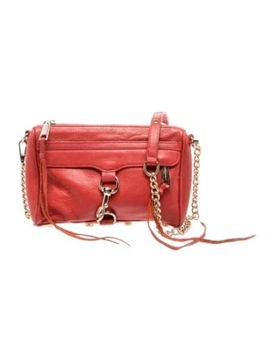 Pre-owned Rebecca Minkoff Leather Crossbody Bag In Red