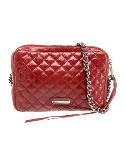 Pre-owned Rebecca Minkoff Leather Crossbody Bag In Red