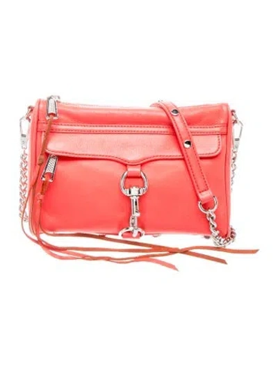 Pre-owned Rebecca Minkoff Leather Crossbody Bag In Red