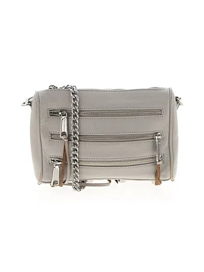Pre-owned Rebecca Minkoff Leather Crossbody Bag In White