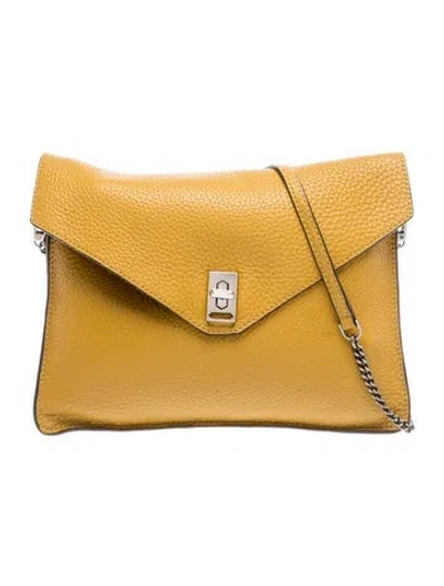 Pre-owned Rebecca Minkoff Leather Crossbody Bag In Yellow