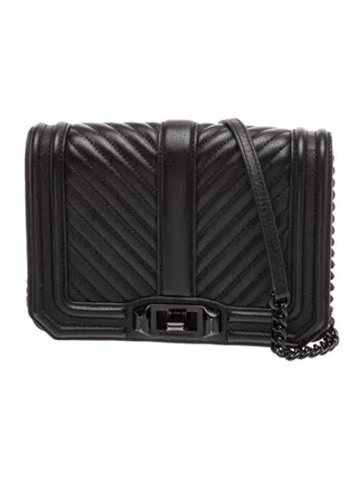 Pre-owned Rebecca Minkoff Leather Evening Bag In Black